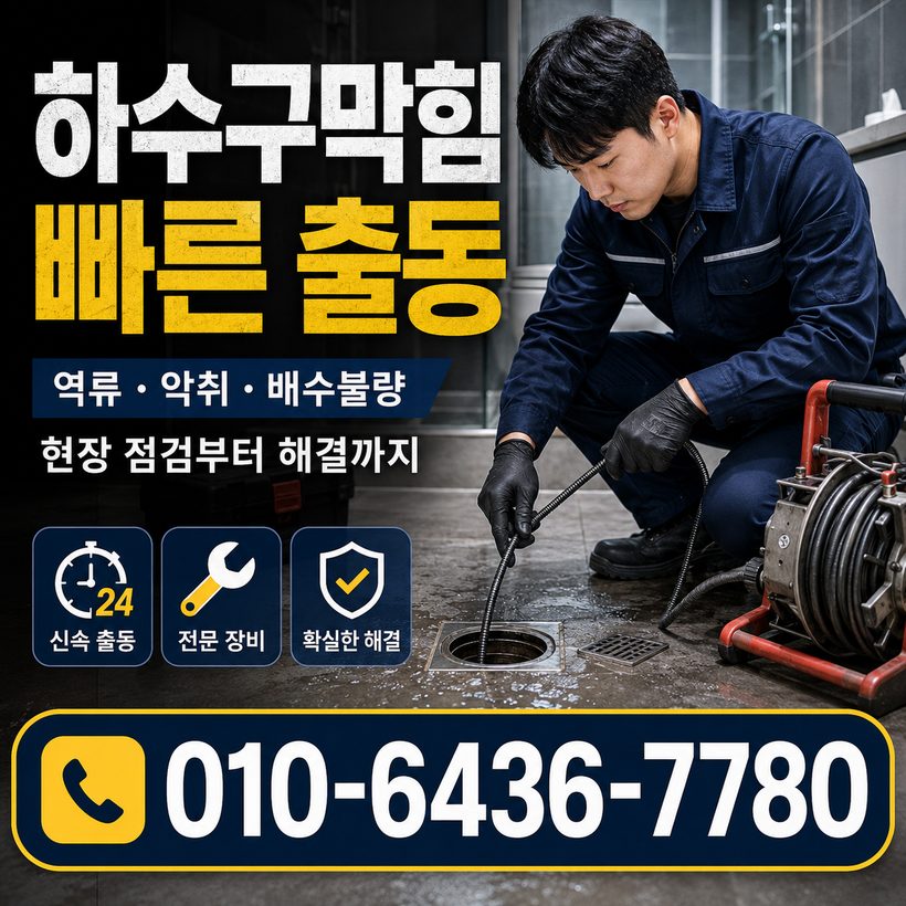 유천동 하수구막힘 빠른출동 4