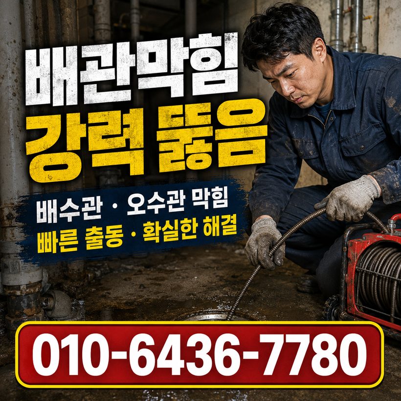 진천동 지역 싱크대막힘 관련 이미지