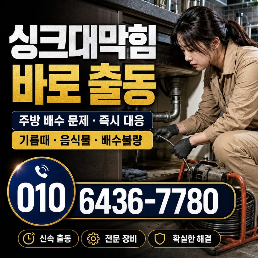 녹산동 지역 싱크대뚫음 관련 이미지